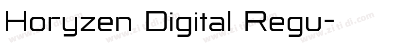 Horyzen Digital Regu字体转换